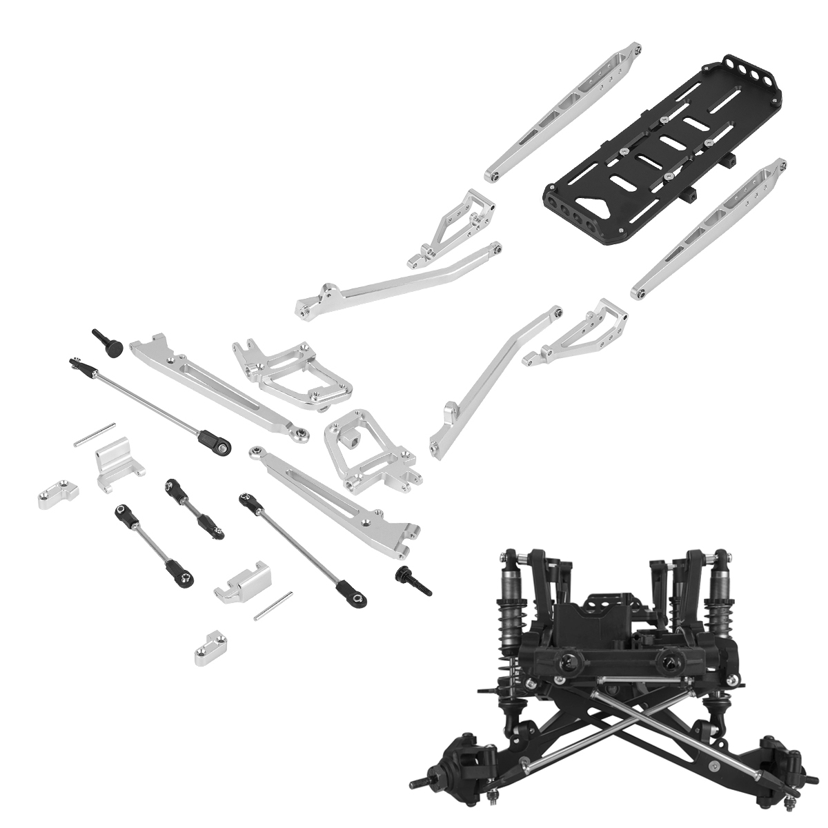 Rc Crawler Axle Parts - 1/10 RC 크롤러 차량용 알루미늄 서스펜션