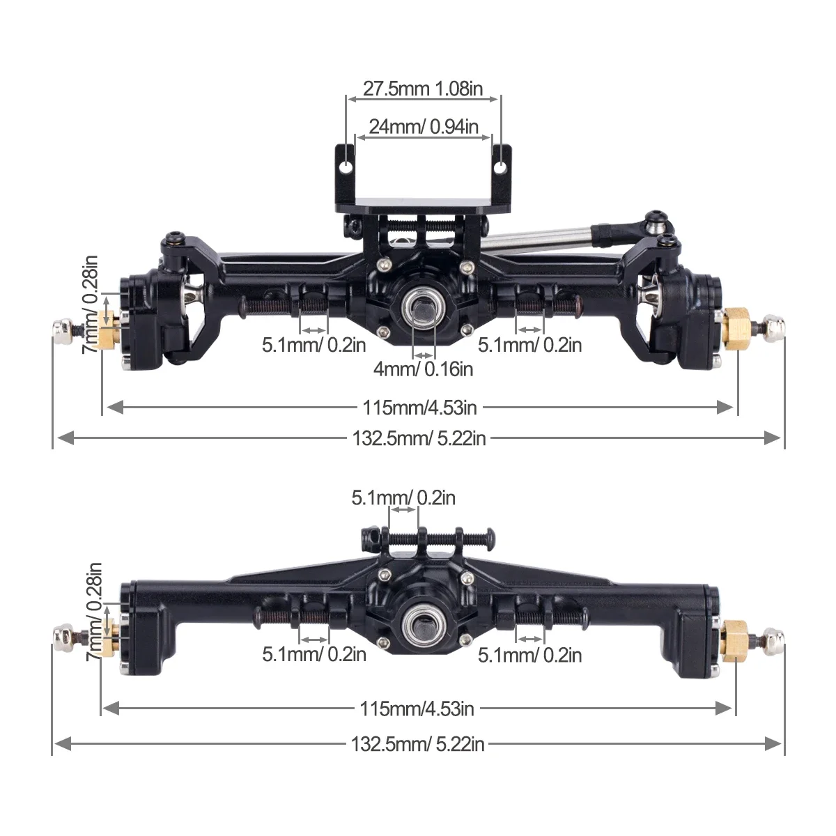 알루미늄 CNC 포털 액슬 + 10mm, 1/18 RC - Rc Crawler Axle Parts 리뷰 및 가격