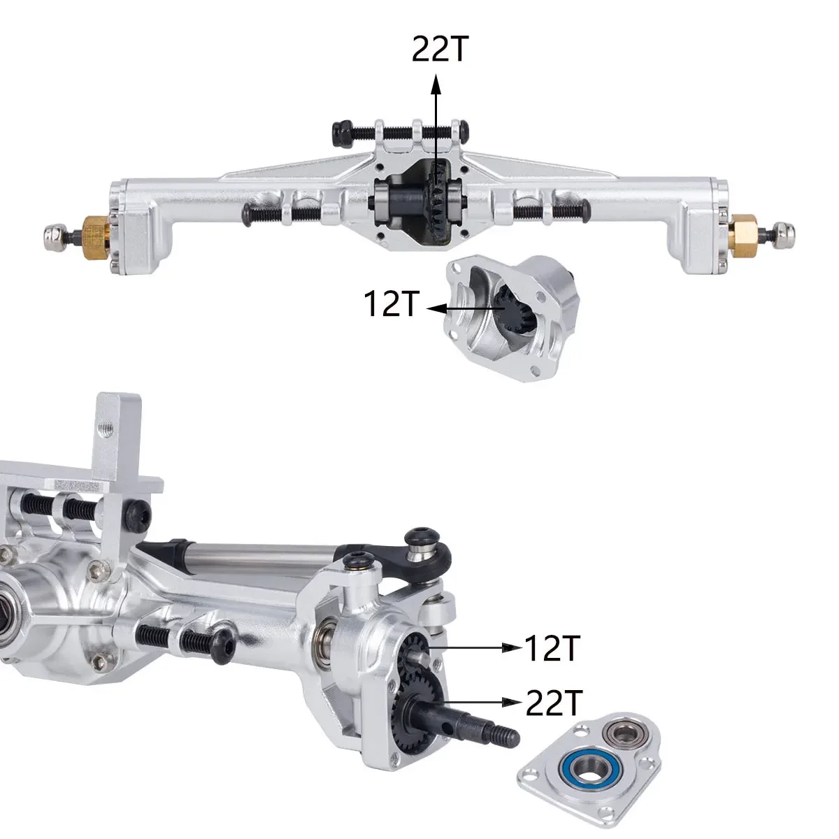 알루미늄 CNC 포털 액슬 + 10mm, 1/18 RC - Rc Crawler Axle Parts 리뷰 및 가격