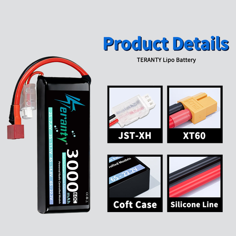 테란티 2S 3000mAh 리포 배터리 7.4V 60C - Drone And Car 리뷰 및 가격
