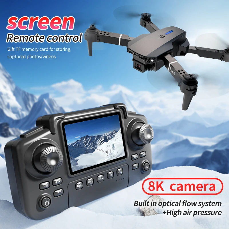 전문 E88 프로 드론 스크린 8K HD 카메라 WiF - Drone Ae Rc 리뷰 및 가격