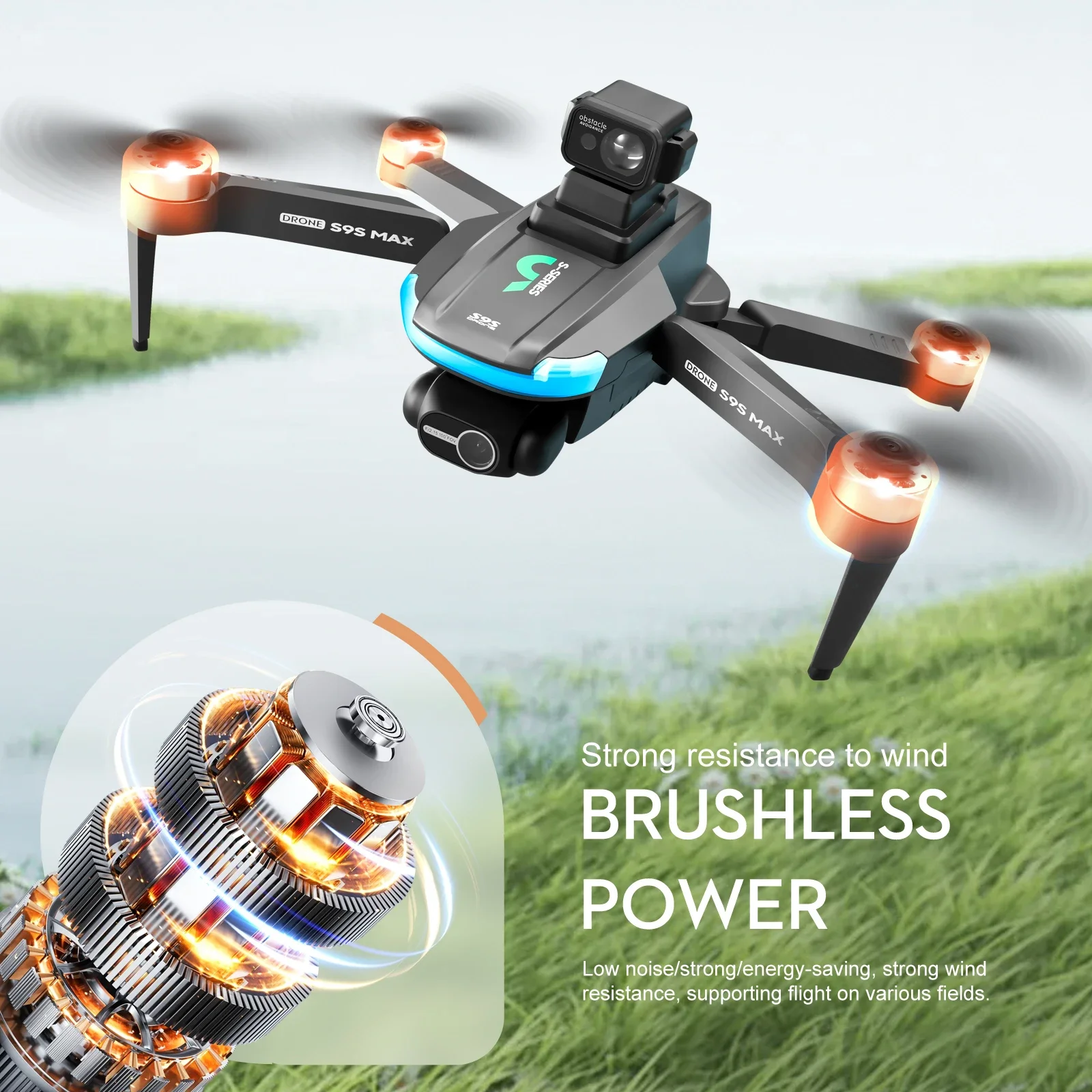 새로운 S9S MAX 미니 드론 4K 2축 PTZ HD - Drone Ae Rc 리뷰 및 가격