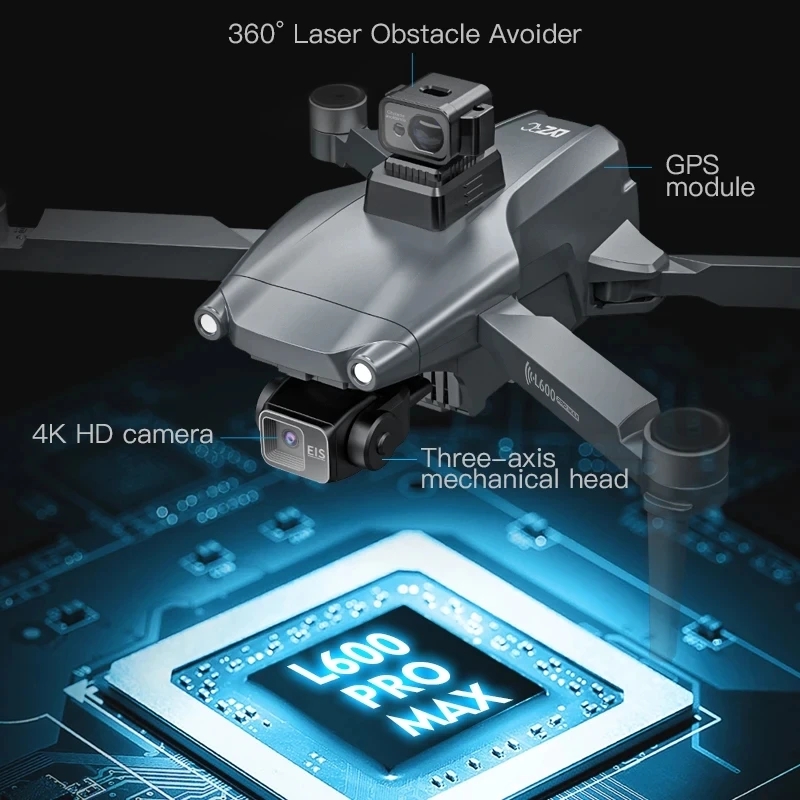 L600 PRO MAX GPS 드론 전문 4K 3축 P - Drone Ae Rc 리뷰 및 가격