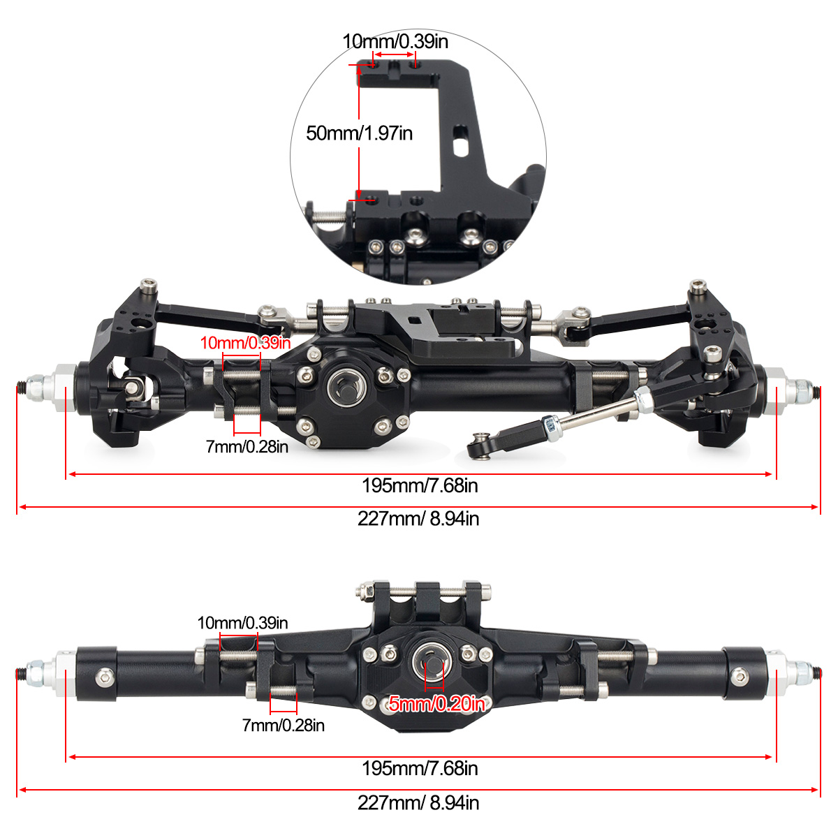 1/10 RC 크롤러 자동차 Vanquish H10 업 - Rc Crawler Axle Parts 리뷰 및 가격