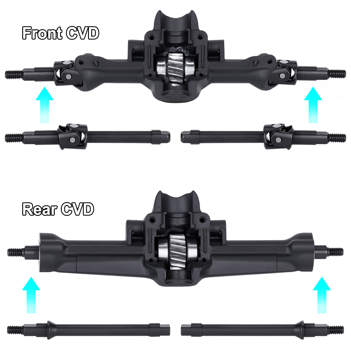 1/30 SCX30 크롤러용 4개 스틸 프론트 리어 액 - Rc Crawler Axle Parts 리뷰 및 가격