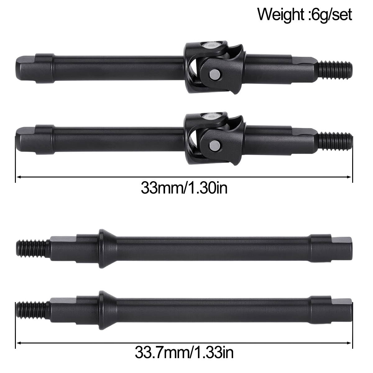 1/30 SCX30 크롤러용 4개 스틸 프론트 리어 액 - Rc Crawler Axle Parts 리뷰 및 가격