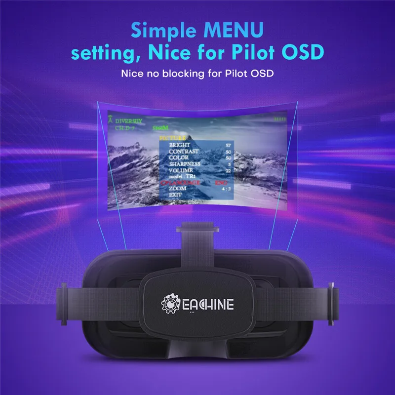 SmCpEachine EV800DM 가변 초점 거리 5 - Fpv Goggles Headset 리뷰 및 가격